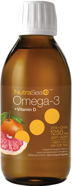 NutraSea+D Omega-3 Fish Oil - Grapefruit/Tangerine