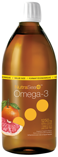 NutraSea+D Omega-3 Fish Oil - Grapefruit/Tangerine