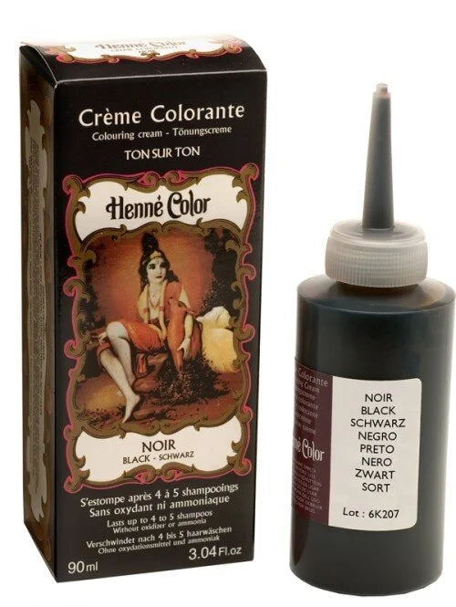 Henné Color Henna Hair Coloring Cream - Black