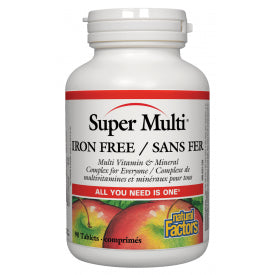 Natural Factors Super Multi Iron Free