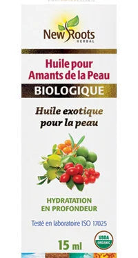 Huile bio New Roots pour les amoureux de la peau