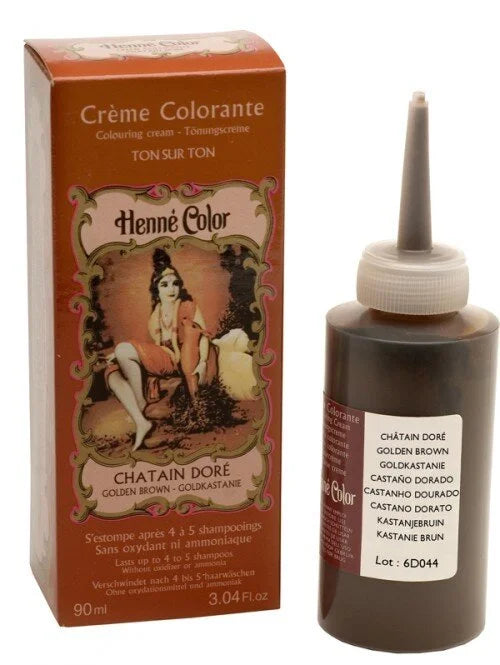 Henné Color Henna Hair Coloring Cream - Golden Brown