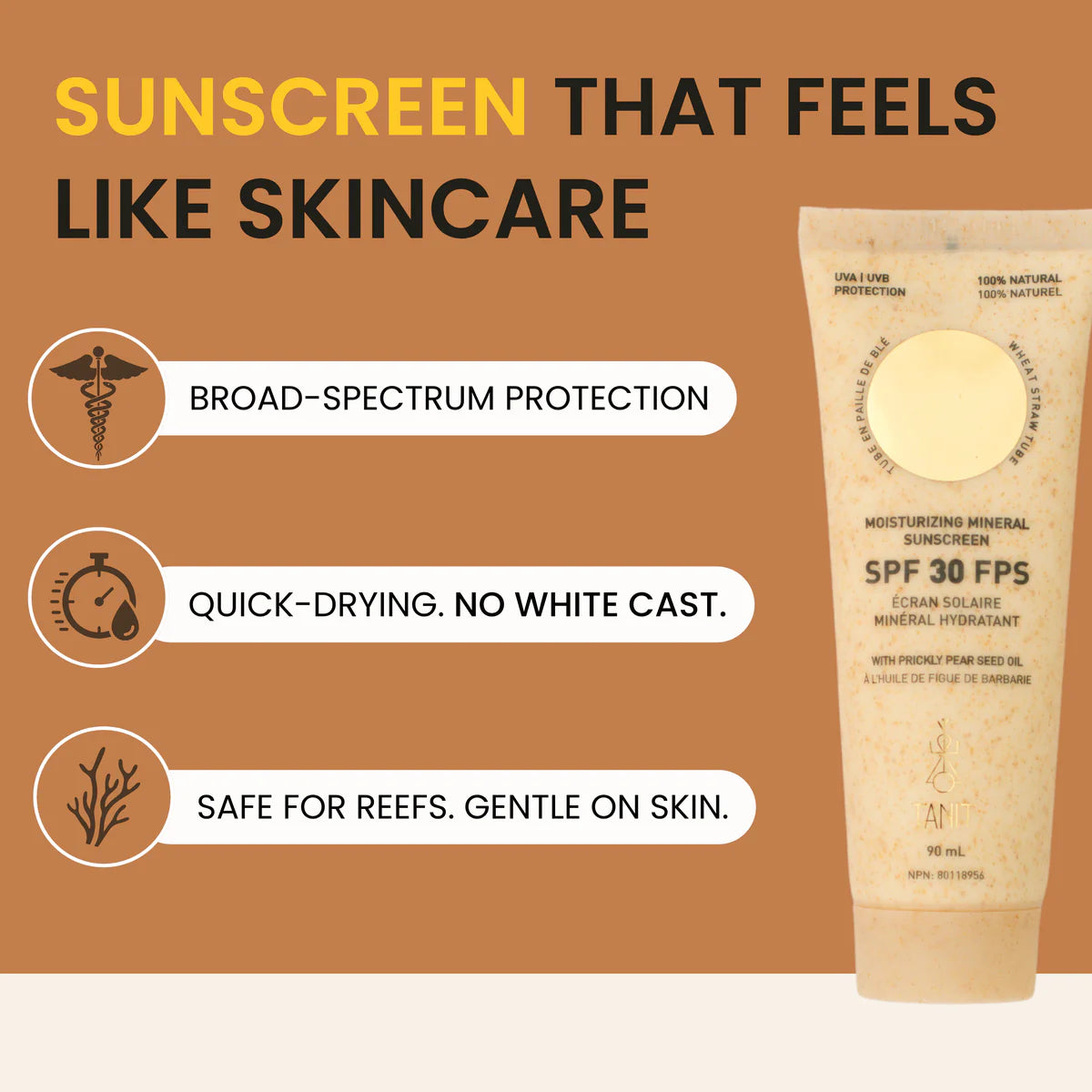 Tanit Moisturizing Mineral Sunscreen 30SPF and 50 SPF
