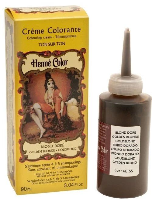 Henné Color Henna Hair Coloring Cream - Golden Blonde