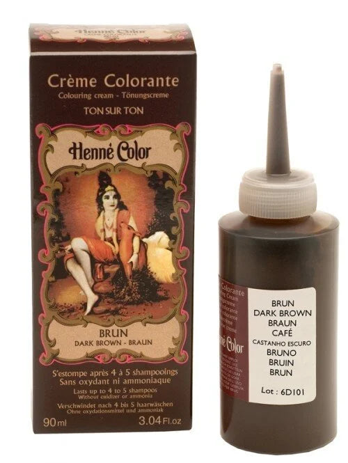 Henné Color Henna Hair Coloring Cream - Brown
