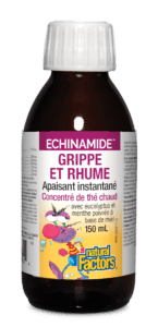 Concentré de thé chaud contre la grippe et le rhume à l'échinamide de Natural Factors 