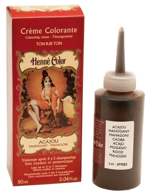Henné Color Henna Hair Coloring Cream - Mahogany
