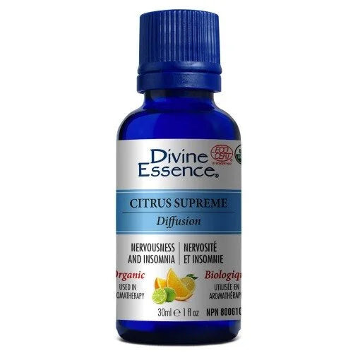Mélange de diffusion suprême d'agrumes biologiques Divine Essence