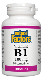 Natural Factors Vitamin B1 100 mg (Thiamine)