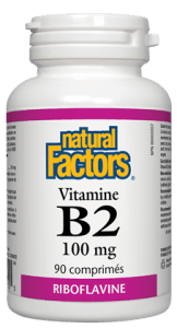 Natural Factors Vitamin B2 100 mg (Riboflavin)