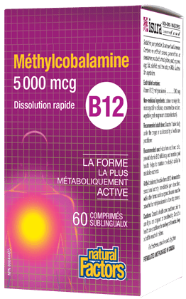 Natural Factors Vitamin B12 Methylcobalamin 1000 and 5000 mcg