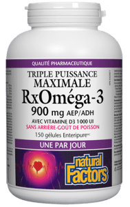 Natural Factors RxOmega-3 Maximum Triple Strength + Vitamin D