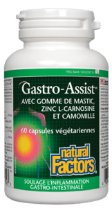 Natural Factors Gastro-Assist with Mastic Gum, Saccharomyces Boulardii &amp; Zinc L-Carnosine