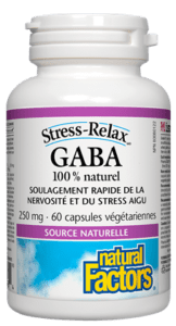 Natural Factors GABA 250 mg, Stress-Relax