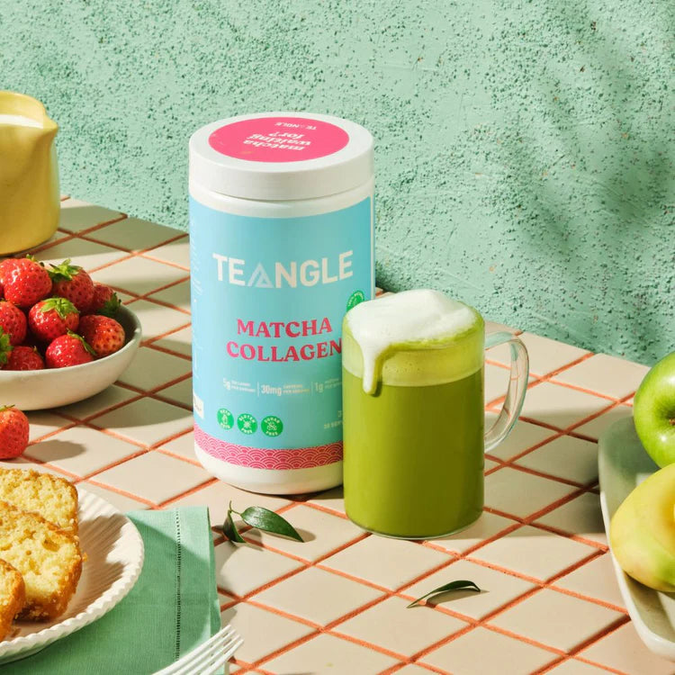 Teangle Matcha Collagen, Original and Vanilla