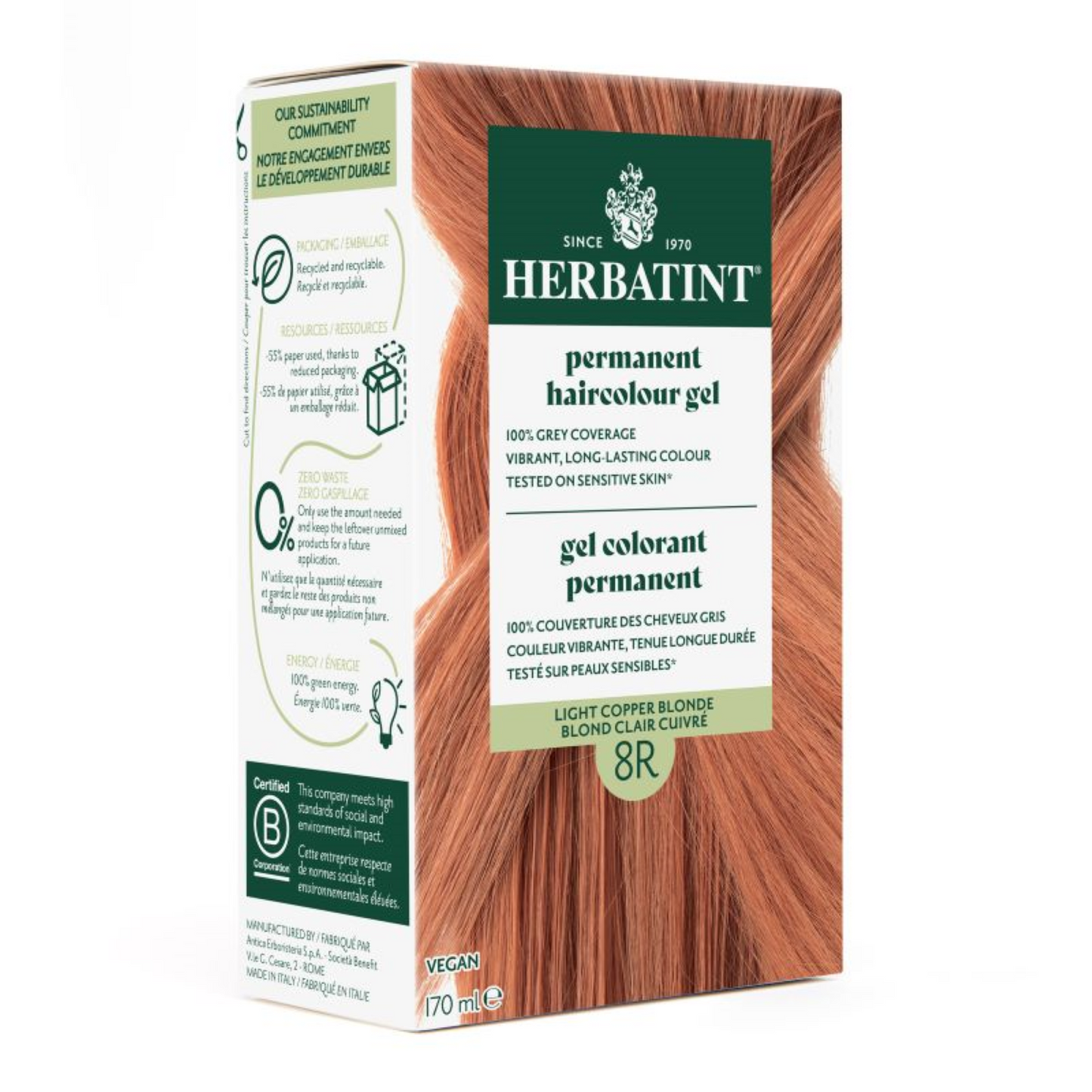 Herbatint 8R LIGHT COPPER BLONDE