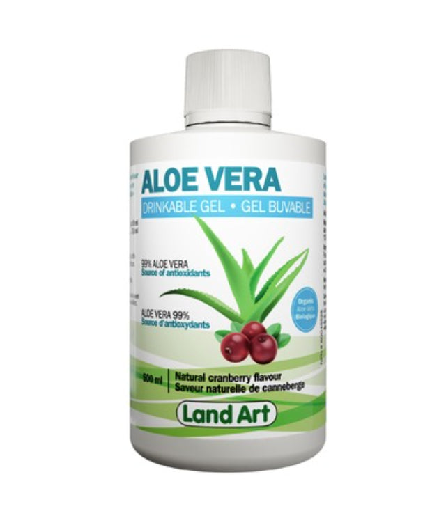 Land Art Drinkable Aloe Vera Gel - CRANBERRY FLAVOUR