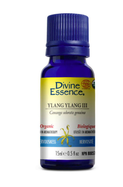 Huile essentielle d'Ylang Ylang III biologique Divine Essence