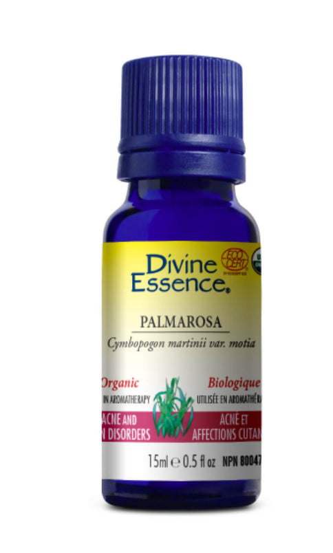 Divine Essence Organic Palmarosa Essential Oil
