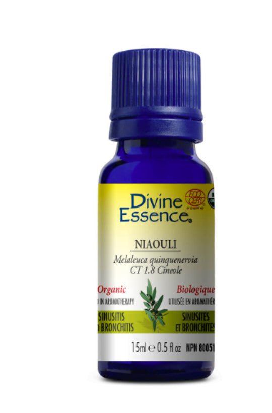 Huile essentielle de niaouli (cinéole) biologique Divine Essence