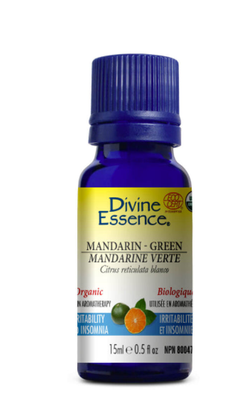 Huile essentielle de mandarine verte biologique Divine Essence