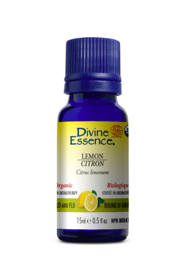 Divine Essence Organic Lemon Essential Oil
