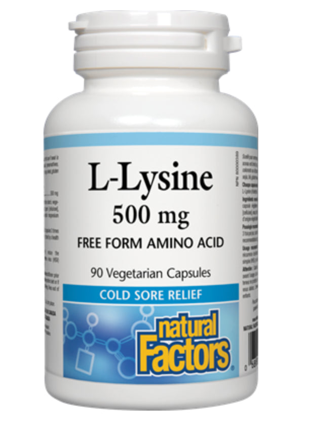 Natural Factors L-Lysine 500 mg