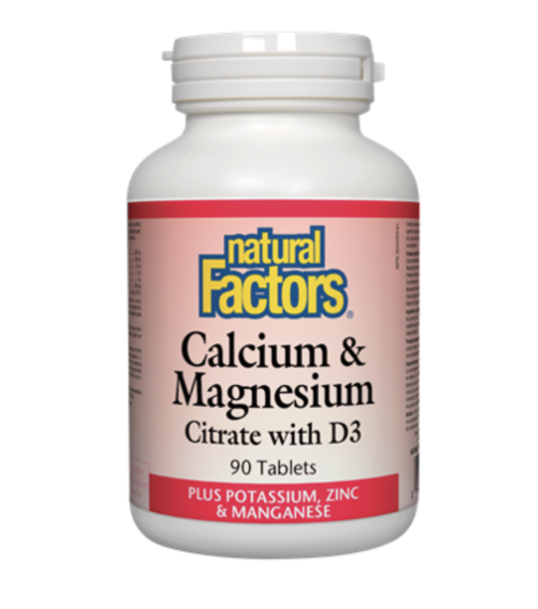Natural Factors Calcium &amp; Magnesium Citrate with D3 (Tablets)