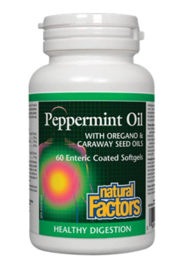 Natural Factors Peppermint Oil with Oregano & Caraway