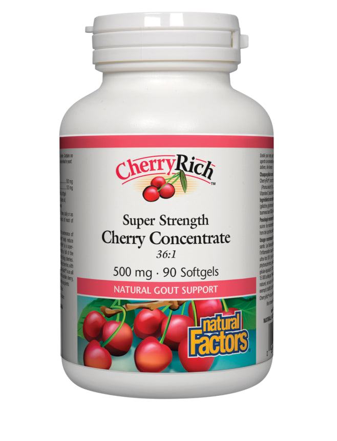 Natural Factors CherryRich - Super Strength Cherry Concentrate 500 mg