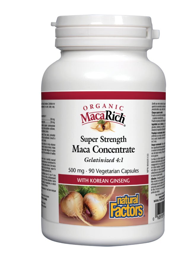 Natural Factors Organic MacaRich - Super Strength Maca Concentrate