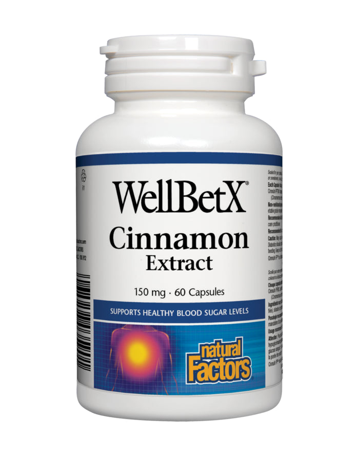 Natural Factors WellBetX - Cinnamon Extract 150 mg