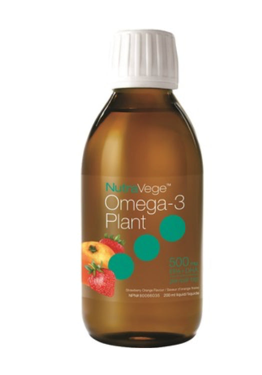 NutraVege Vegetarian Omega-3 Plant Oil - Strawberry/Orange