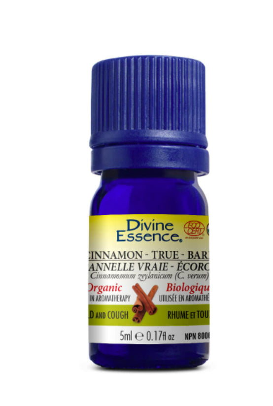 Divine Essence Organic Cinnamon True - Bark Essential Oil