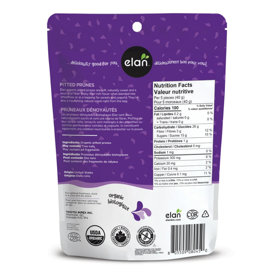 Elan Organic Pitted Prunes