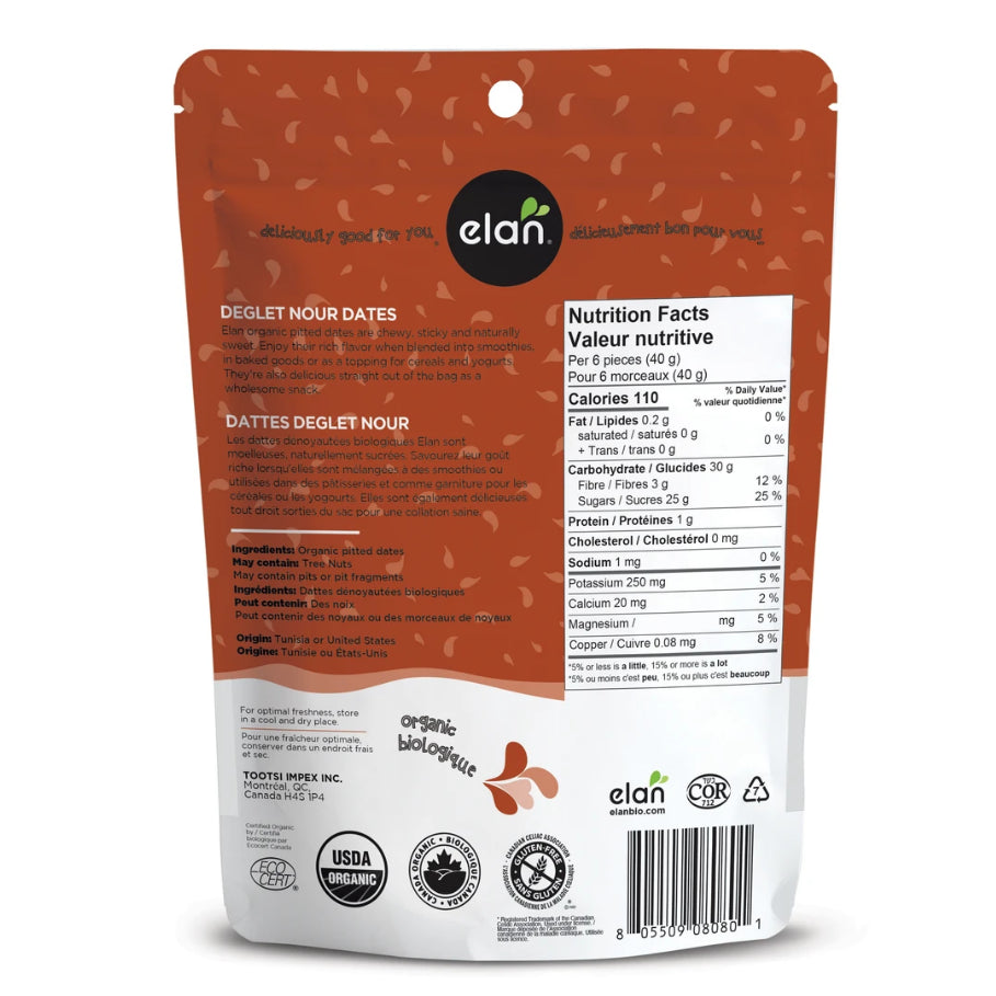 Elan Organic Pitted Dates