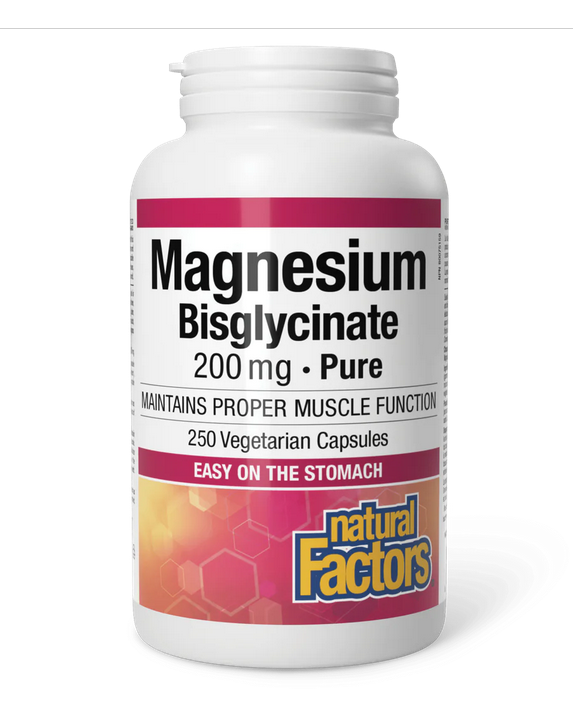 Natural Factors Magnesium Bisglycinate 200mg