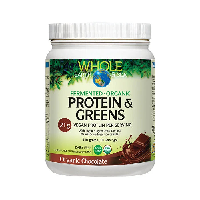 Protéines et légumes biologiques fermentés de Whole Earth and Sea