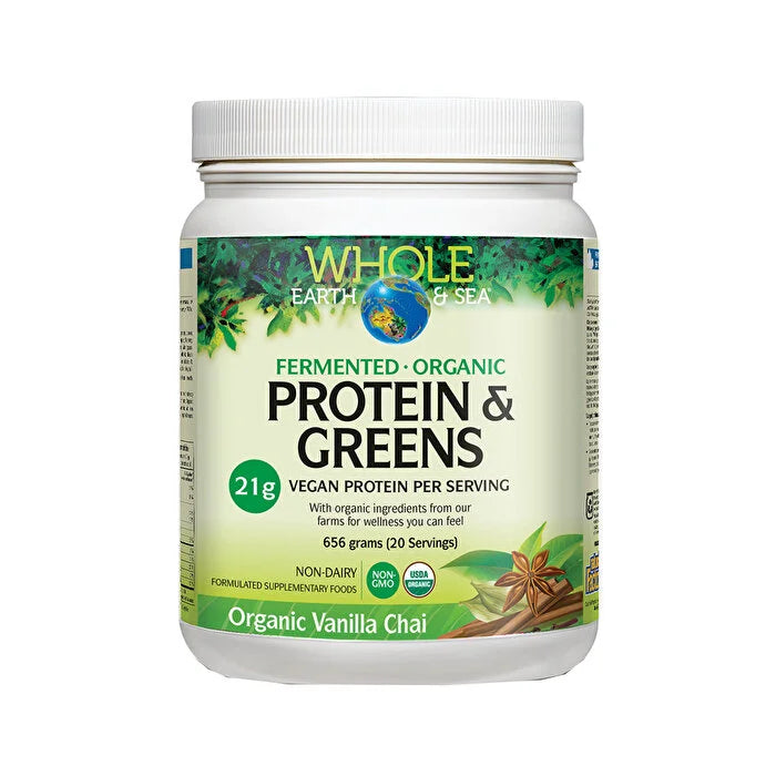 Protéines et légumes biologiques fermentés de Whole Earth and Sea