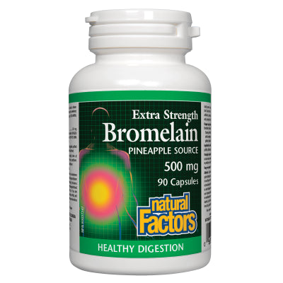 Natural Factors Bromelain Extra Strength, Pineapple Source 500 mg