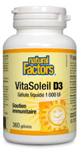 Natural Factors Vitamin D3 1000 IU Softgels
