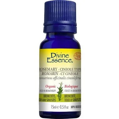 Huile essentielle de romarin et de cinéole biologique Divine Essence