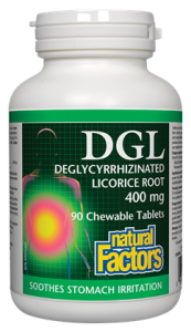 Natural Factors DGL Deglycyrrhizinated Licorice Root Chewable
