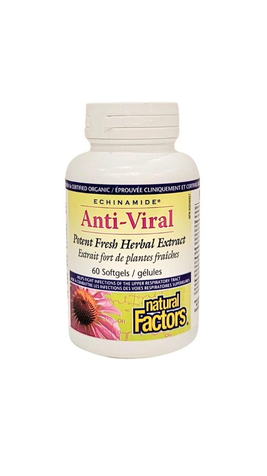 Natural Factors ECHINAMIDE Anti-Viral Potent Fresh Herbal Extract (Liquid and Softgels)