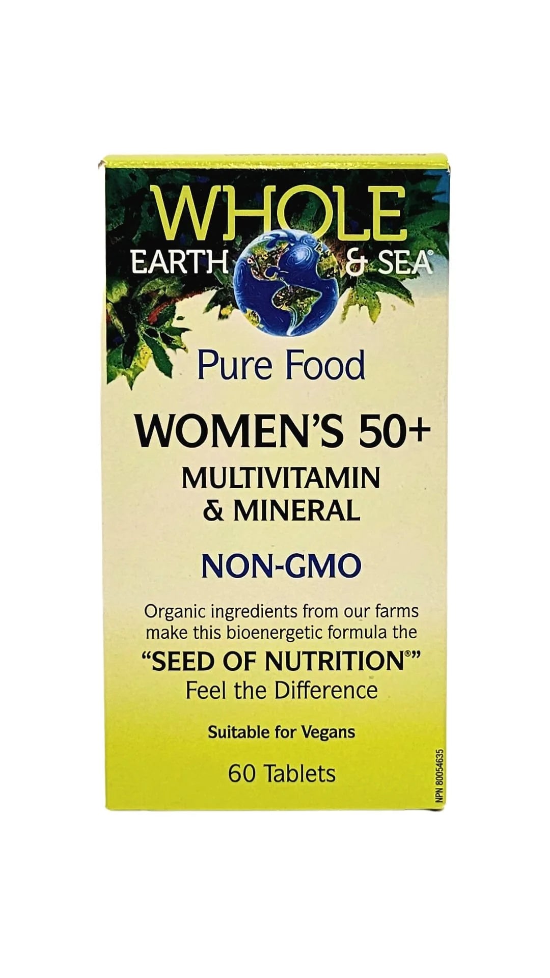 Multivitamines et minéraux pour femmes de 50 ans et plus de Whole Earth and Sea