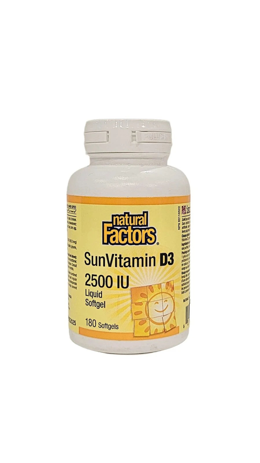 Natural Factors Vitamin D3 2500 IU Softgels