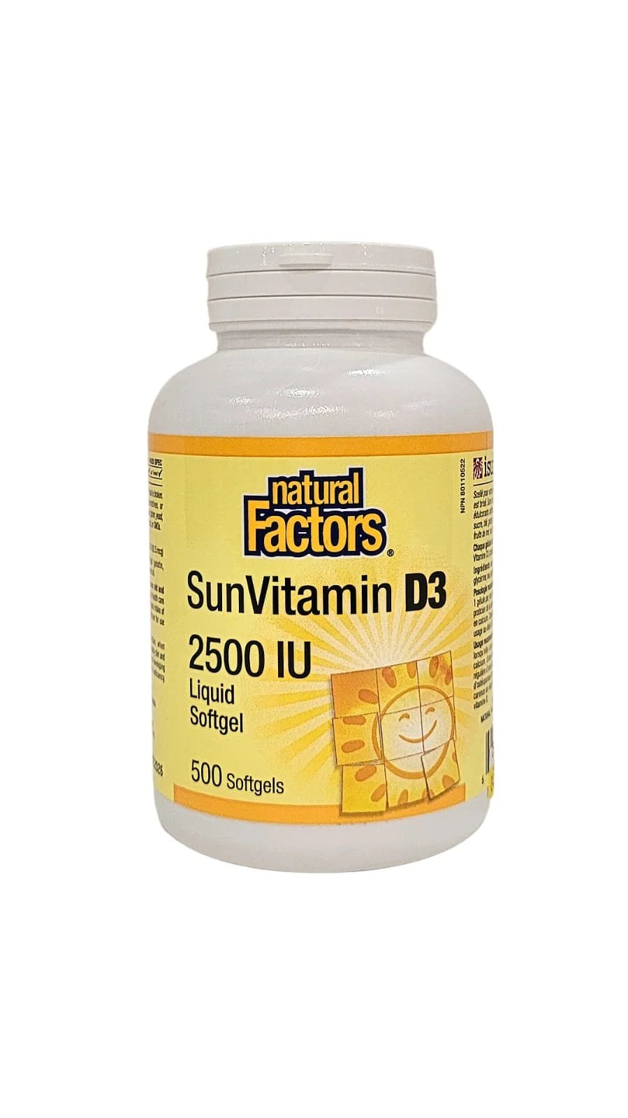 Natural Factors Vitamin D3 2500 IU Softgels