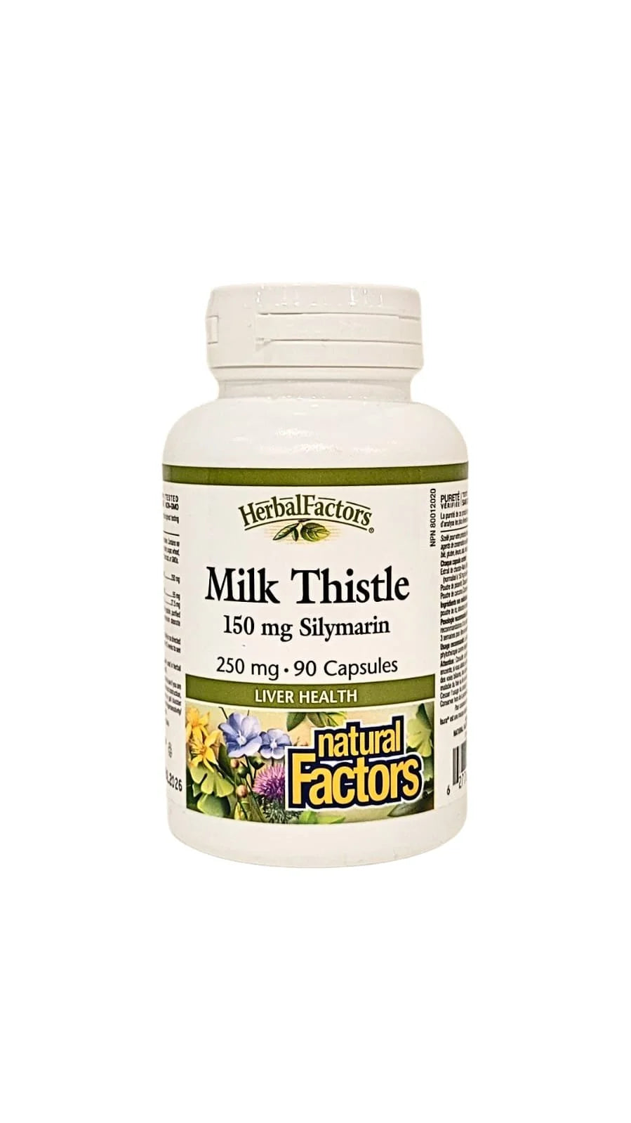 Natural Factors Milk Thistle 150 mg Silymarin, HerbalFactors