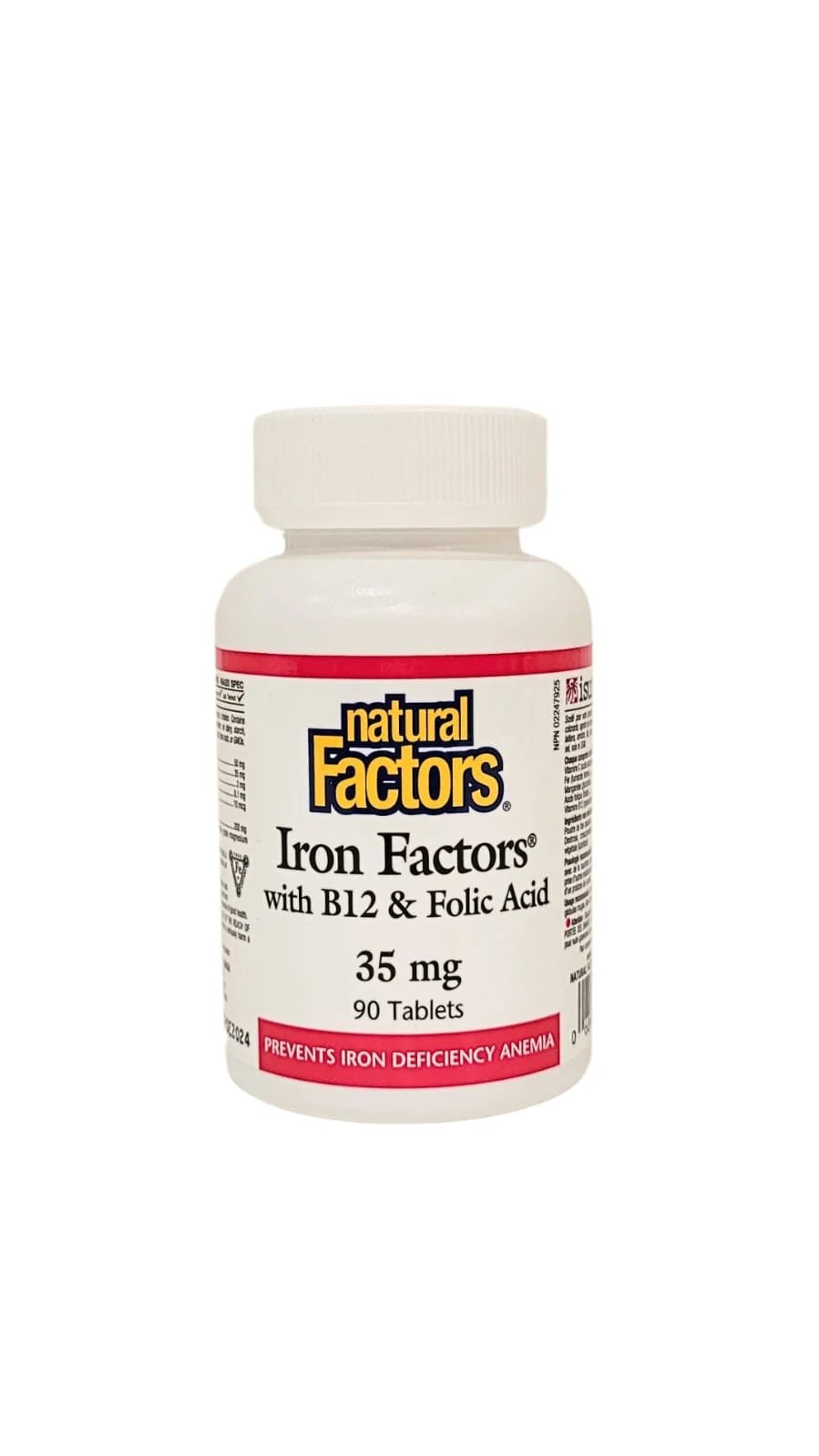 Natural Factors Iron Factors with B12 and Folic Acid