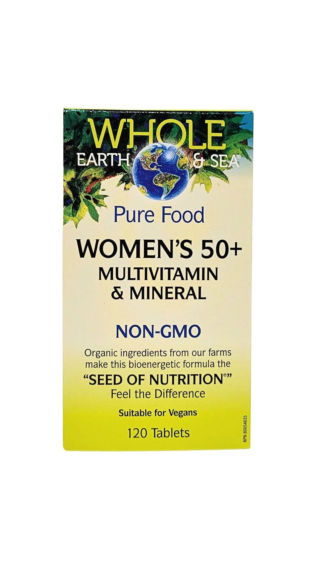 Multivitamines et minéraux pour femmes de 50 ans et plus de Whole Earth and Sea